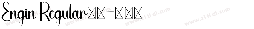 Engin Regular下载字体转换